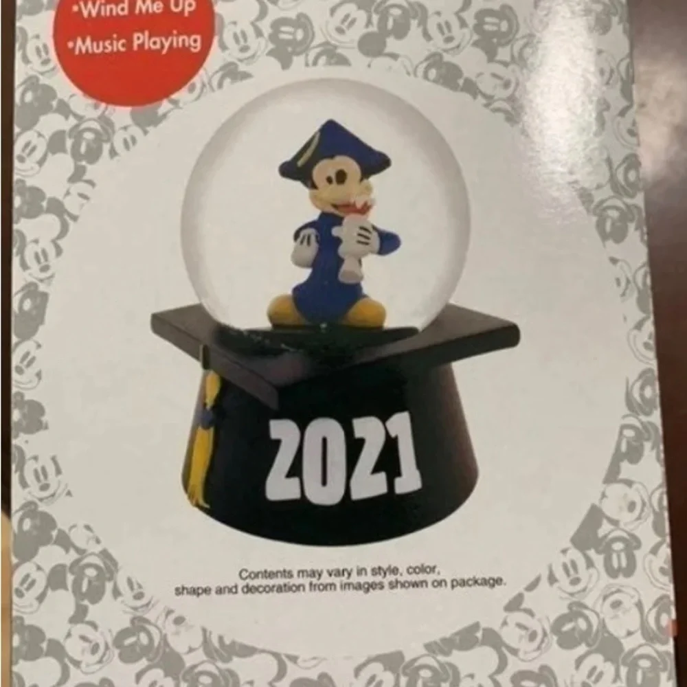 New snow globe musical Disney Mickey Mouse 2021 graduation